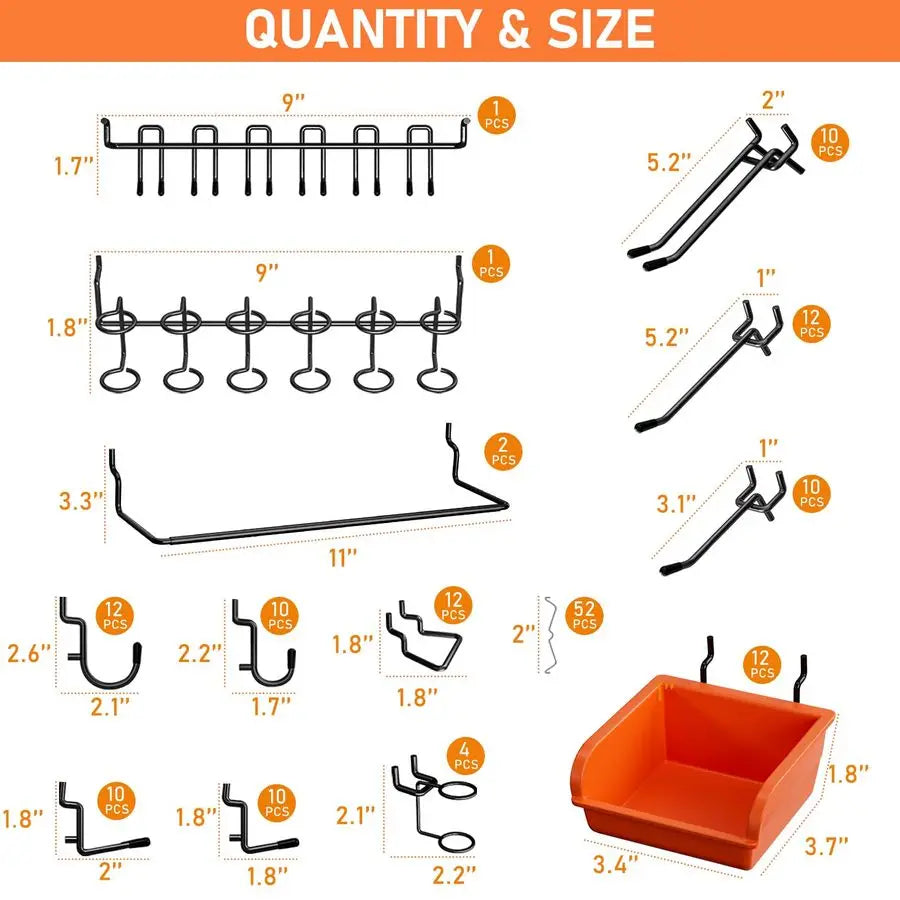 48"x 24" Metal Peg Board Kit