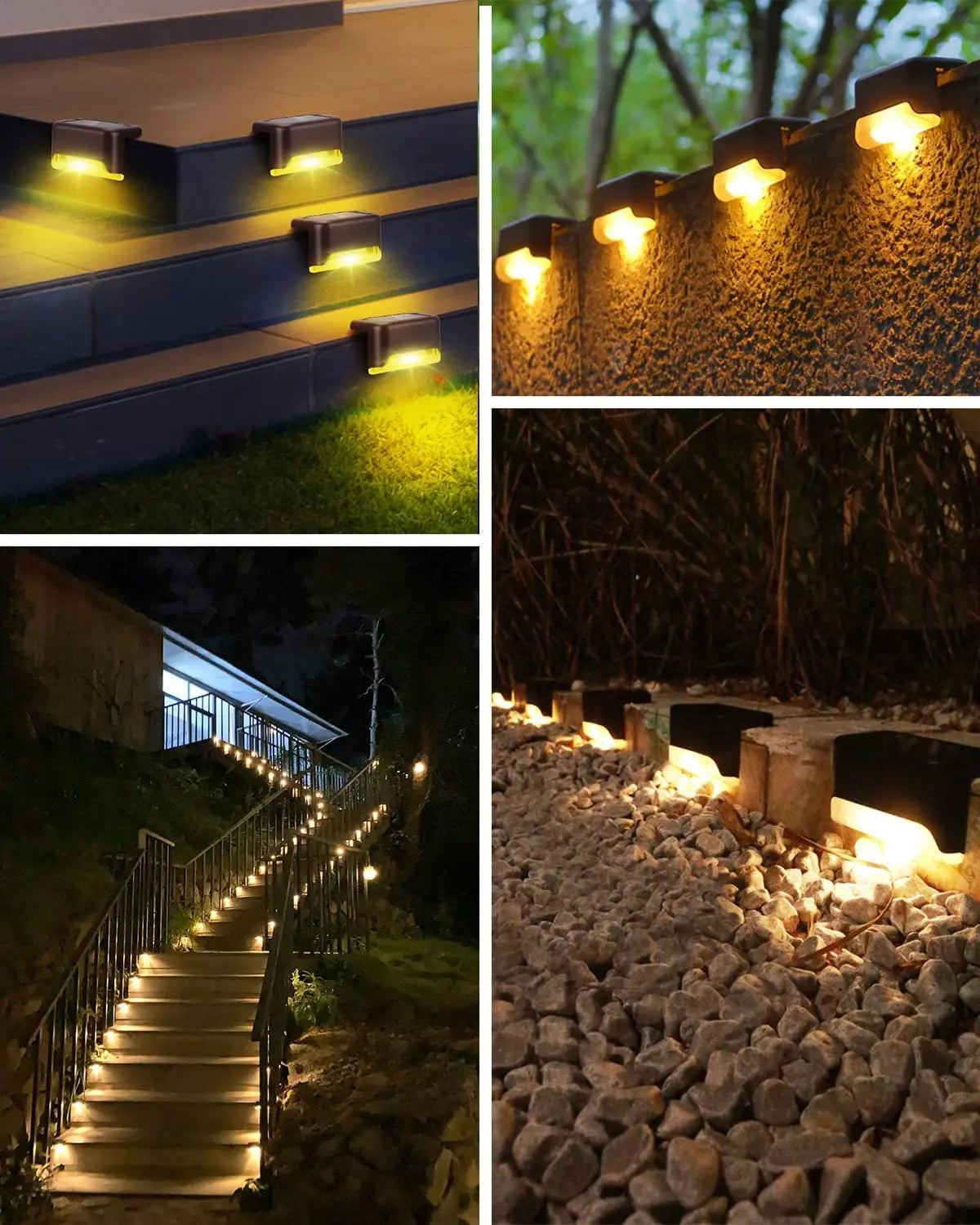 16-Pack Outdoor Solar Deck Lamp