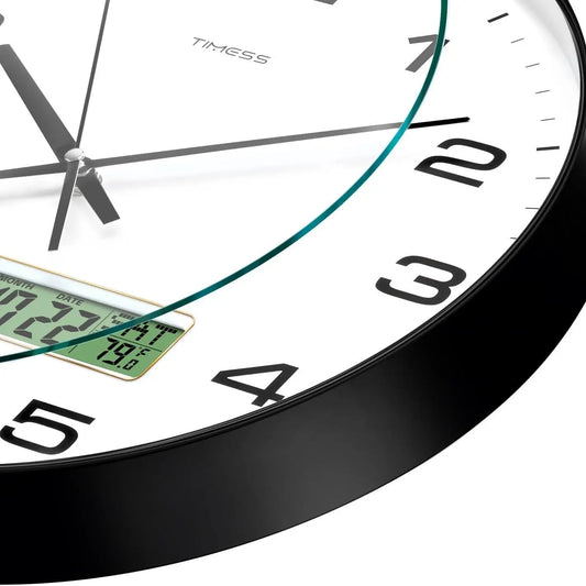 Calendar And Temperature Wall Clock