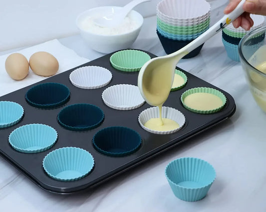 Reusable Silicone Baking Cups - Large Size