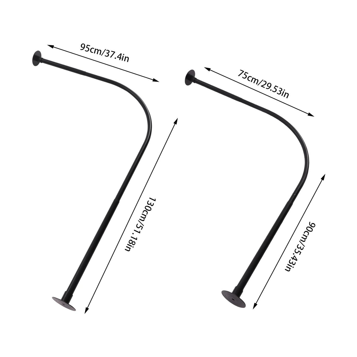 L Shape Shower Curtain Rail
