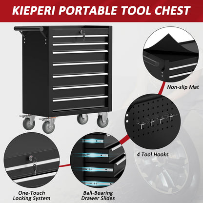 7-Drawer Heavy Duty Rolling Tool Cart