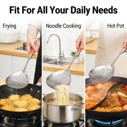 Food Grade Stainless Steel Slotted Spoon
