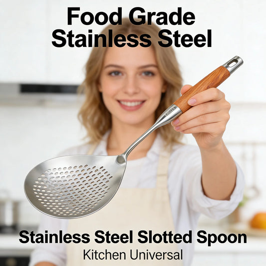 Food Grade Stainless Steel Slotted Spoon