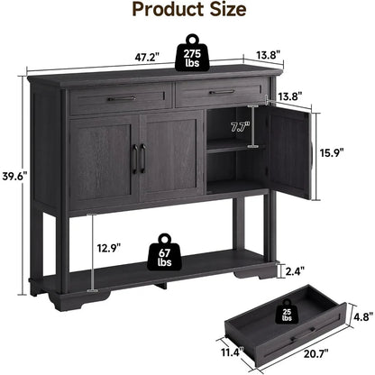 47.2 Inches Entry Table with Storage