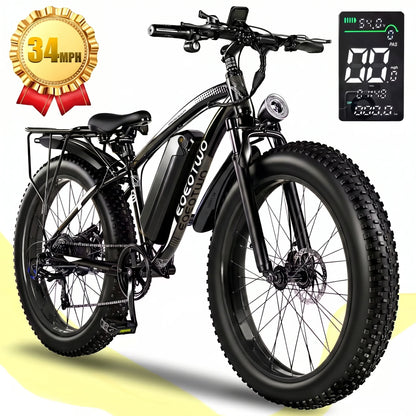 26" Fat Tire Electric Bike for Adults