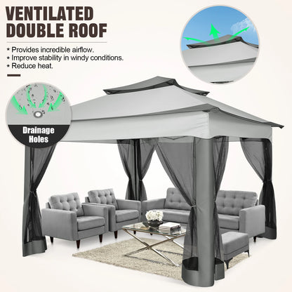 11x11ft Pop Up Gazebo Pavilion