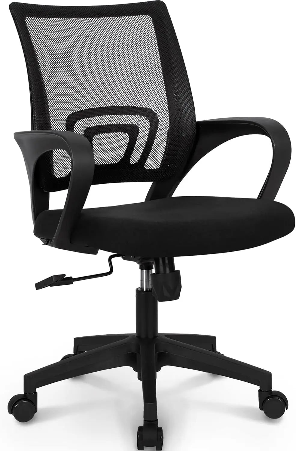 Black Office Chair With Lumbar Support