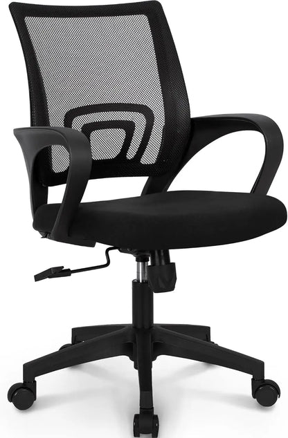 Black Office Chair With Lumbar Support