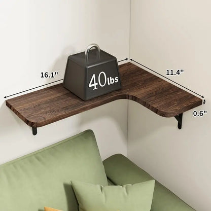 Rustic Wood Floating Shelves For Wall
