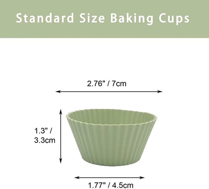 Reusable Silicone Baking Cups - Large Size