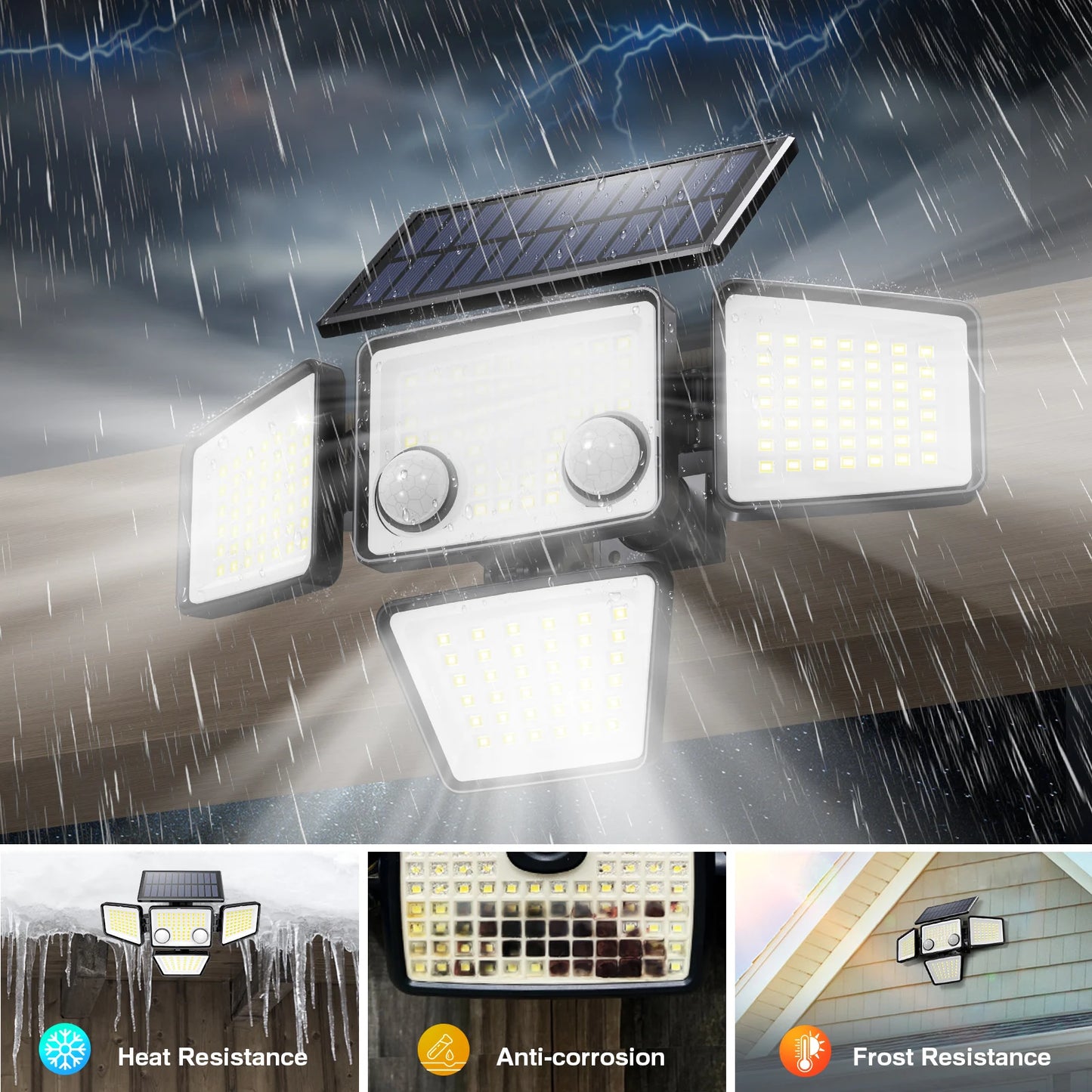 2 Pack Solar Lights With Motion Sensor