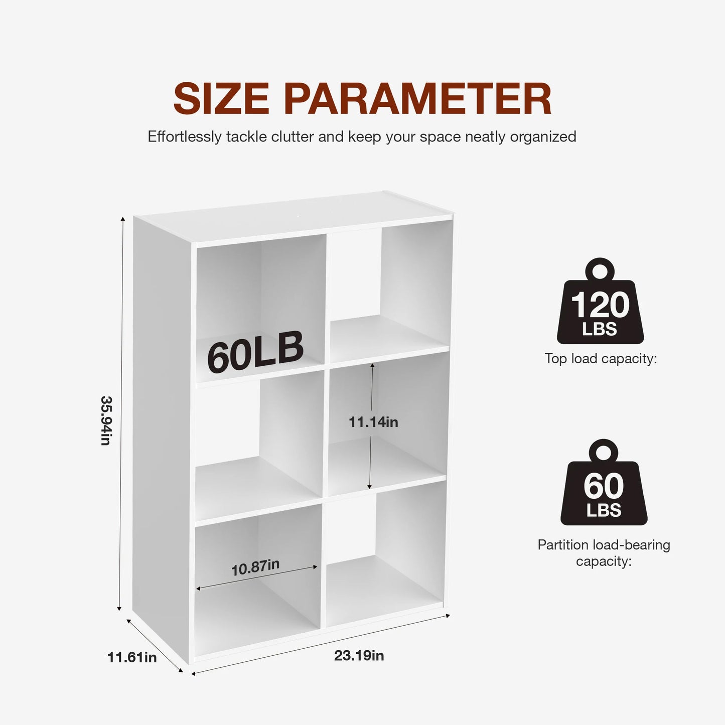 9 Cube Storage Wooden Organizer Shelf Bookcase