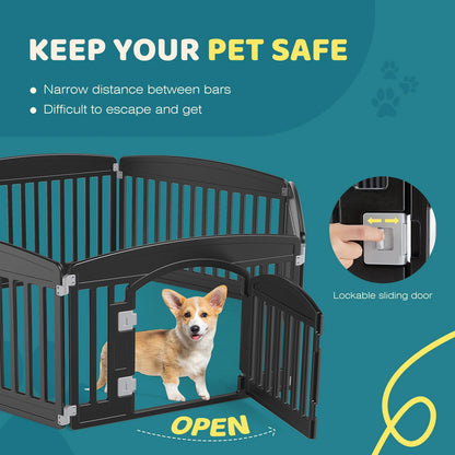 6 Panel 24in Expandable Dog Playpen