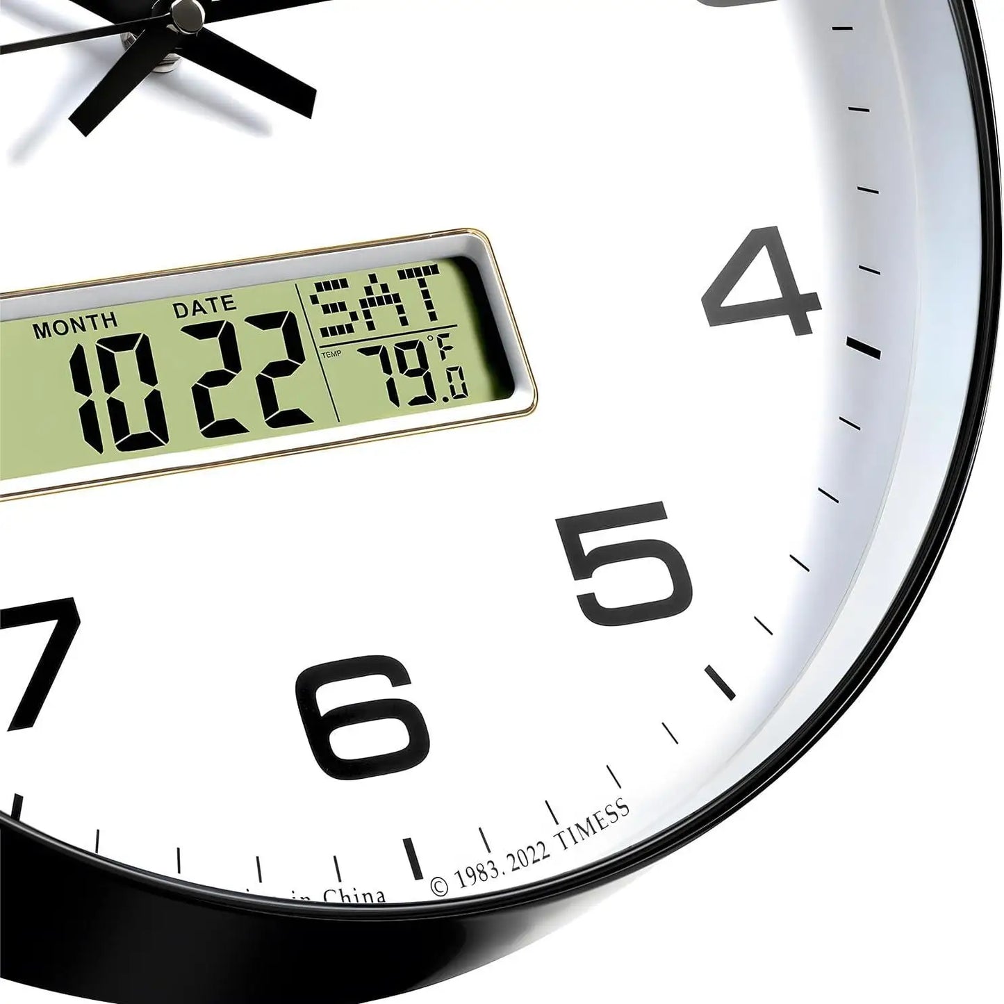 Calendar And Temperature Wall Clock