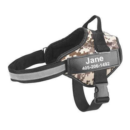 No Pull Reflective Breathable Adjustable Dog Harness
