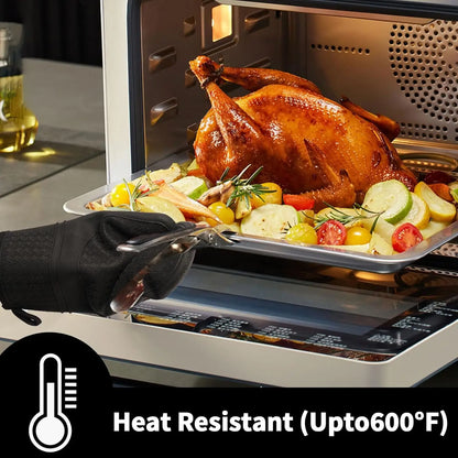 Heat-Resistant Silicone Oven Mitts