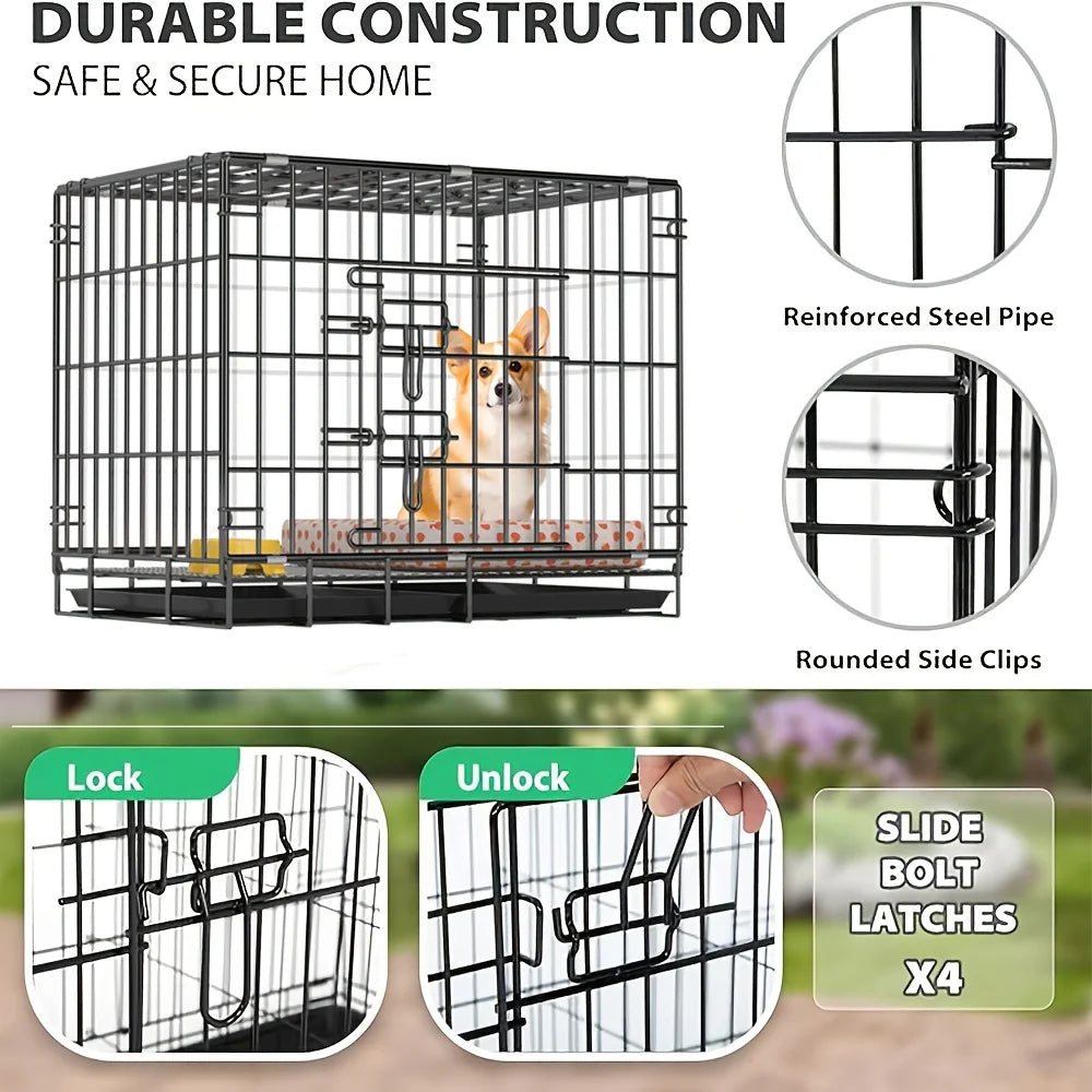 Dog Kennel with Leak-proof Tray