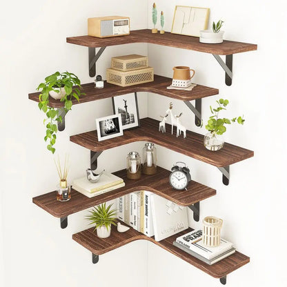 Rustic Wood Floating Shelves For Wall