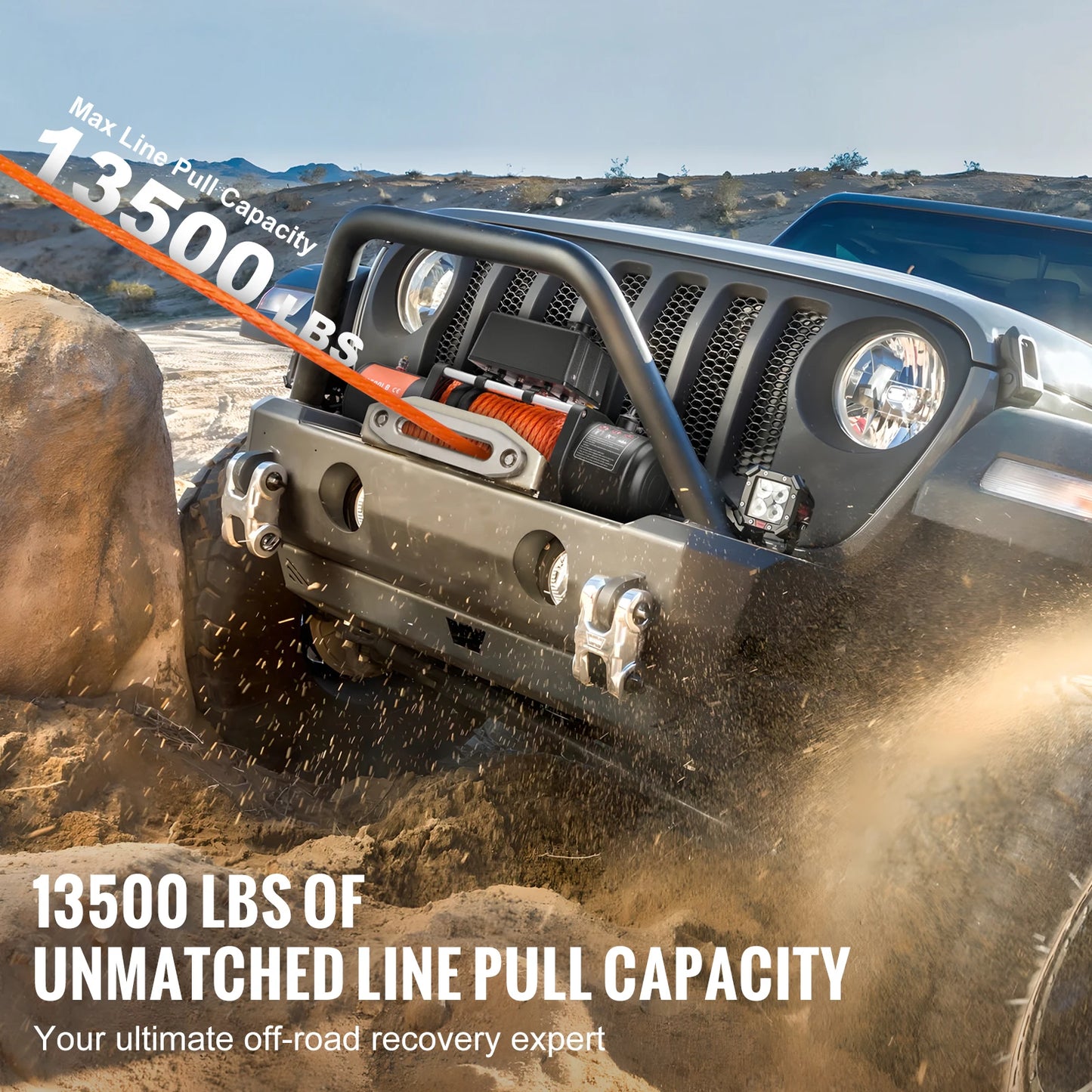13500lbs Electric Car Truck Winch