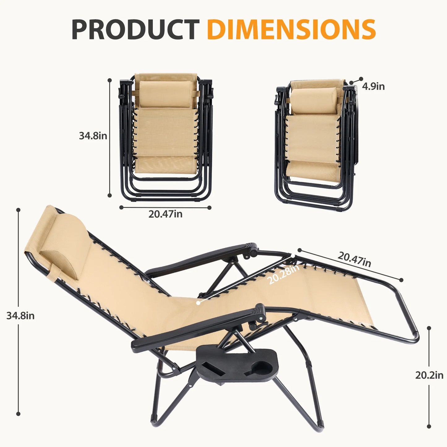 Portable Zero Gravity Recliner Chairs