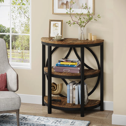 Half Round End Table