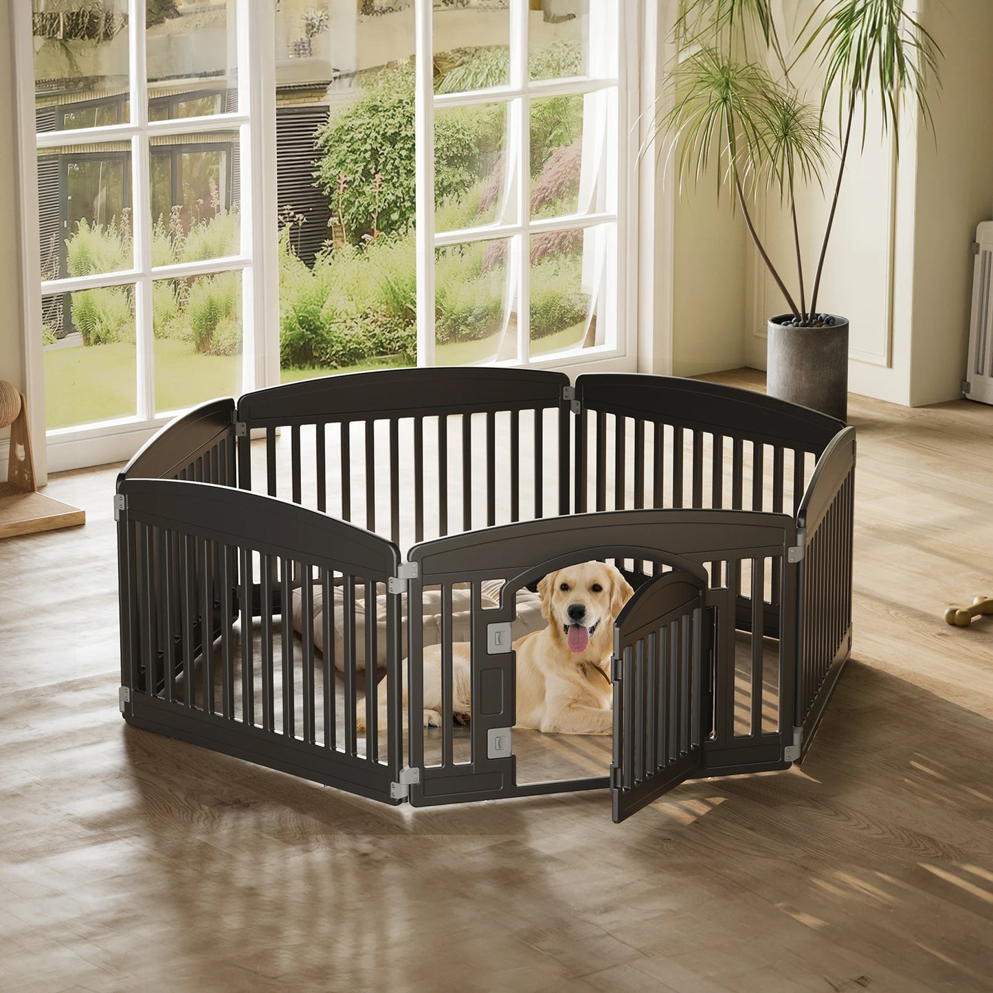 6 Panel 24in Expandable Dog Playpen