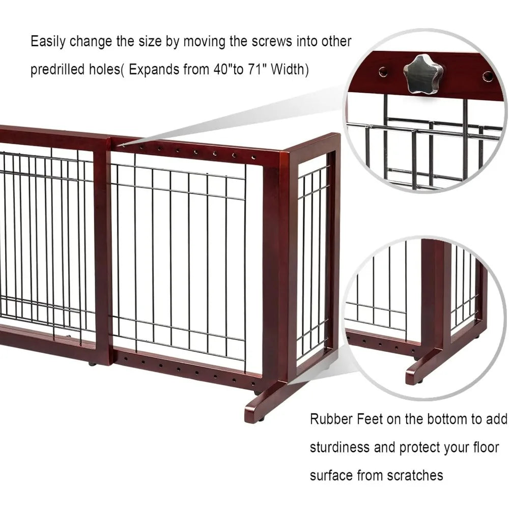 Bonnlo Free Standing Gate 37"-68" Wide