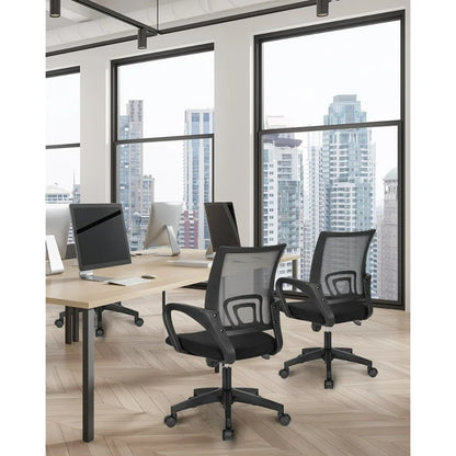 Black Office Chair With Lumbar Support