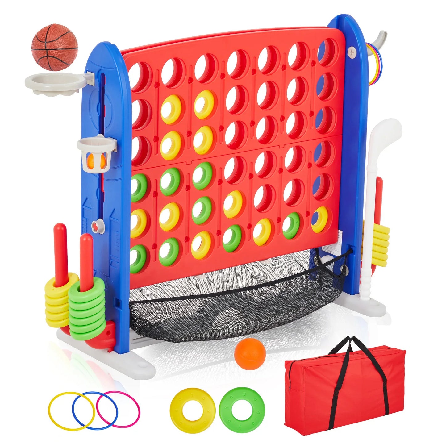 4-in-1 Giant Outdoor Game Set