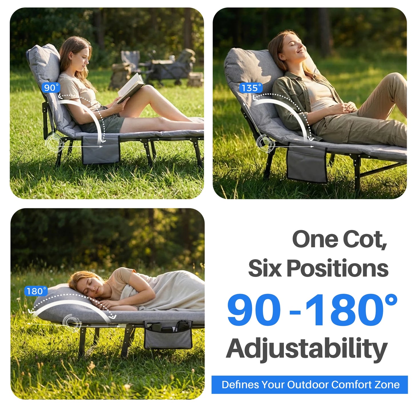 Adjustable Folding Camping Bed
