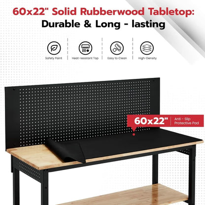 Heavy Duty Adjustable Height Workbench