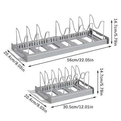 Expandable Kitchen Pot Pan Organizer