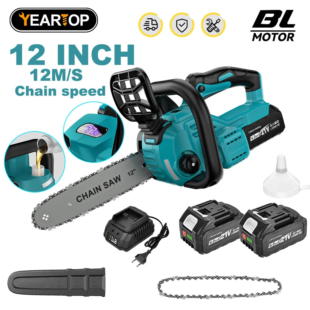 12 Inch Brushless Electric Chainsaw