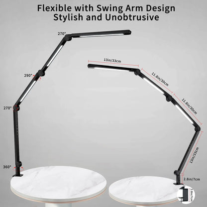 Clamping LED Desk Lamp Flexible 4 sections