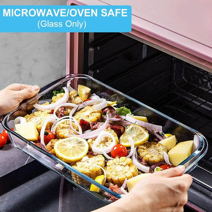 8 Piece Glass Baking Dishes With Lids