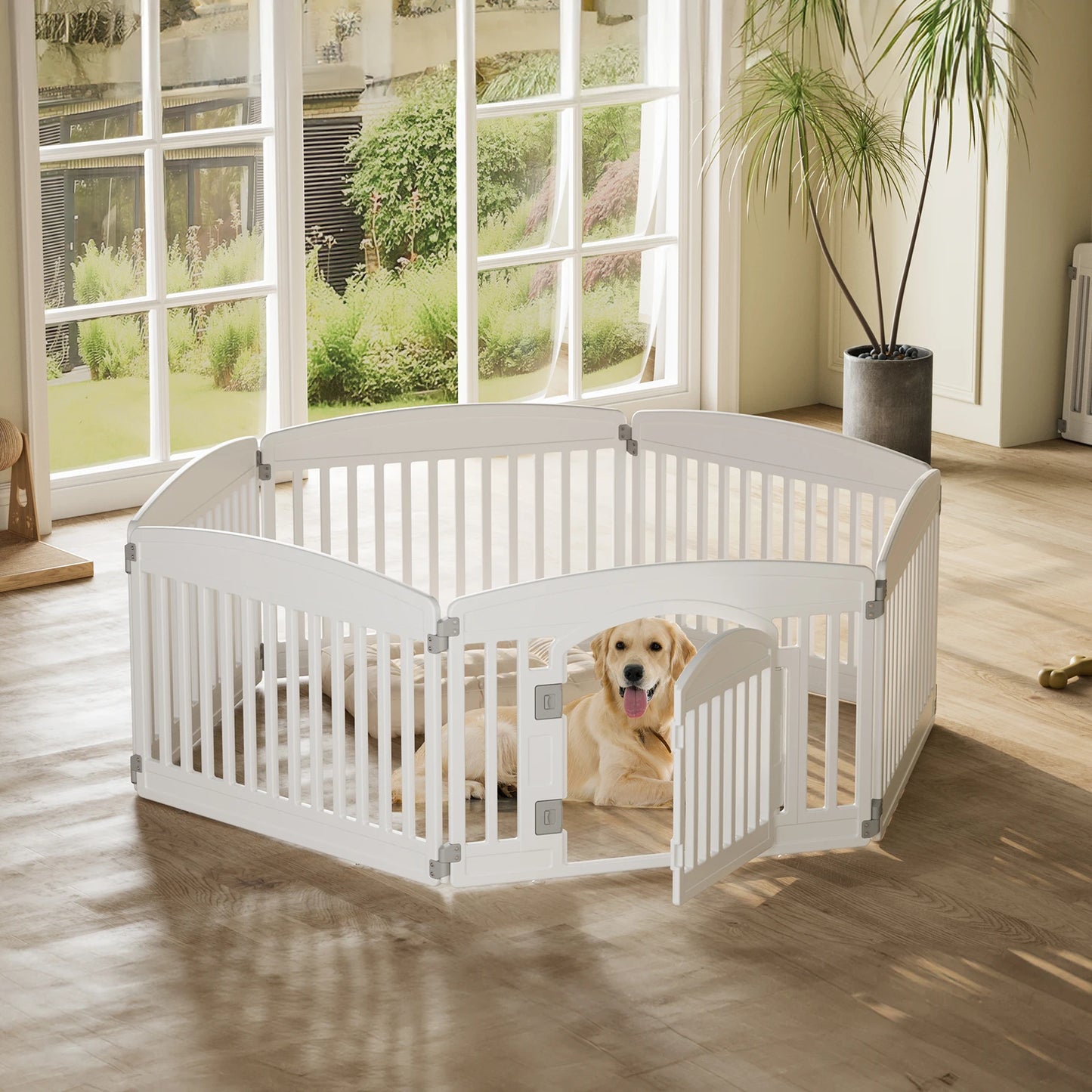 6 Panel 24in Expandable Dog Playpen