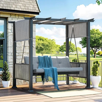 2-in-1 Convertible Porch Swing Bed