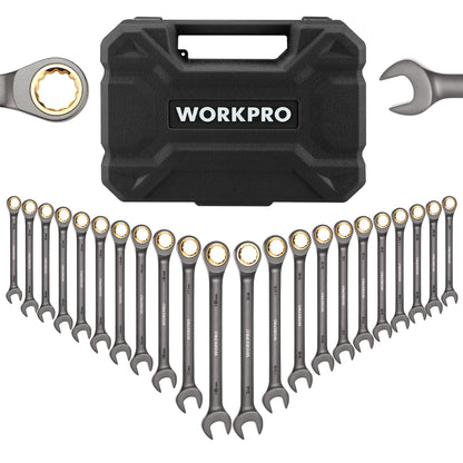 21pc Ratcheting Open End Wrench Set