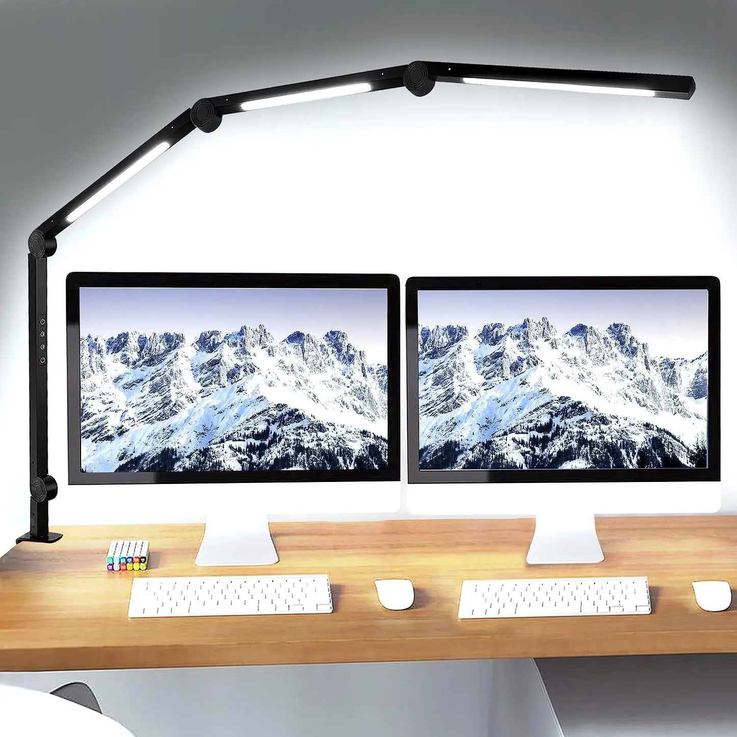 Clamping LED Desk Lamp Flexible 4 sections