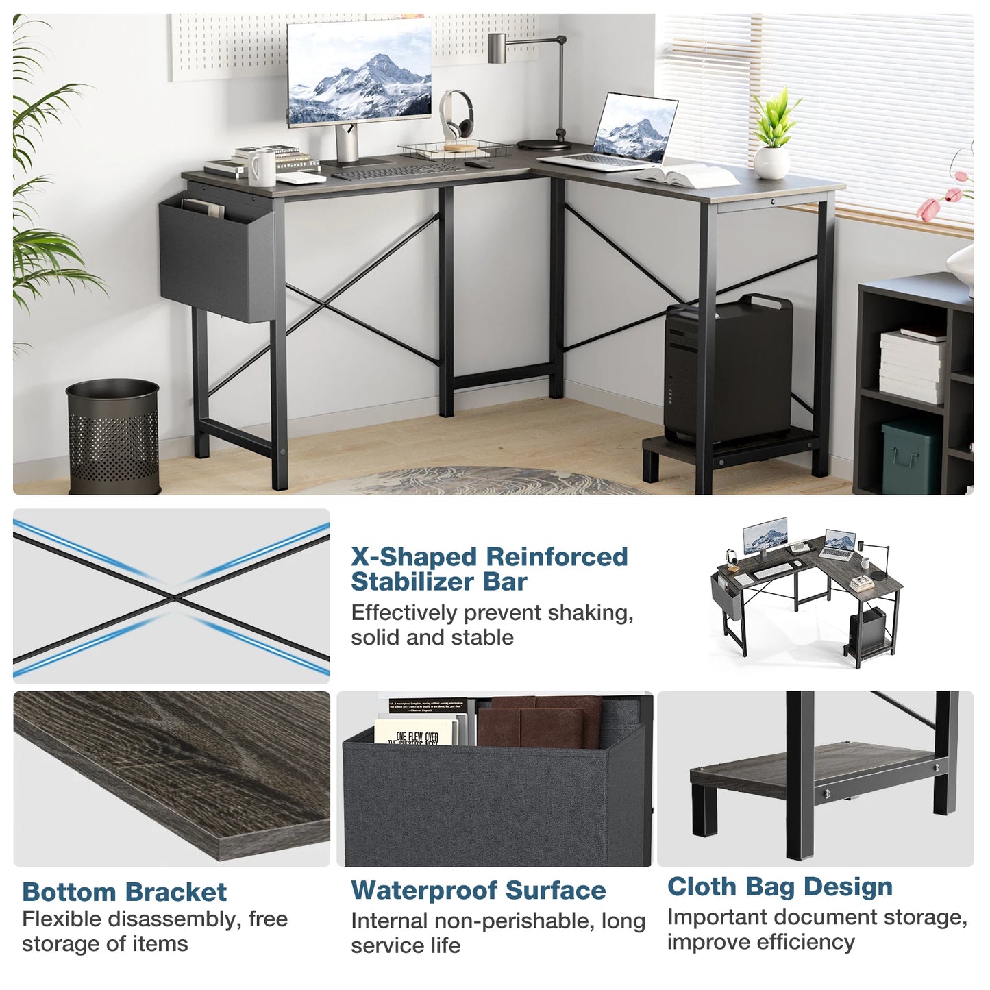 Home Office Or Bedroom Corner Desk