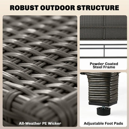 Outdoor Rattan Patio Daybed