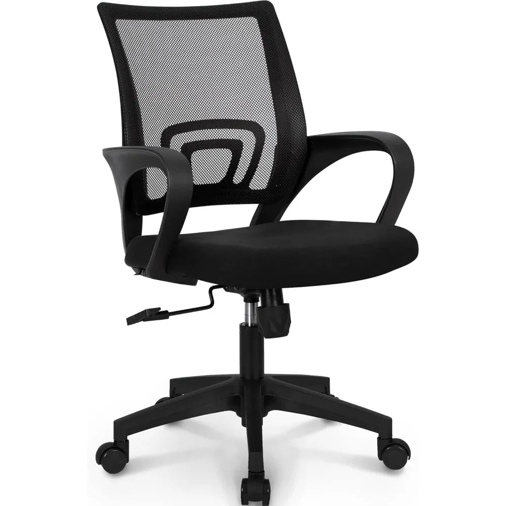 Black Office Chair With Lumbar Support