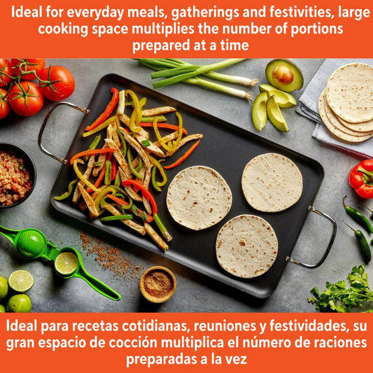 Nonstick Stovetop Double Burner Griddle