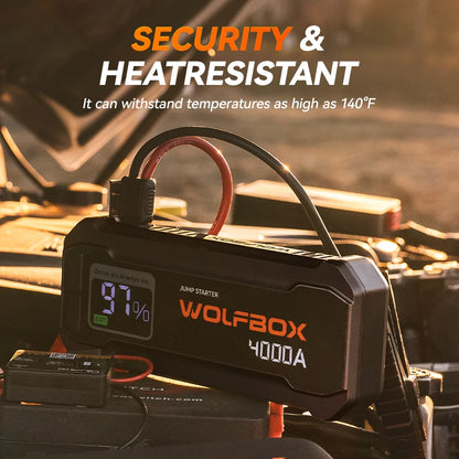 4000A Portable Jump Starter Battery Pack