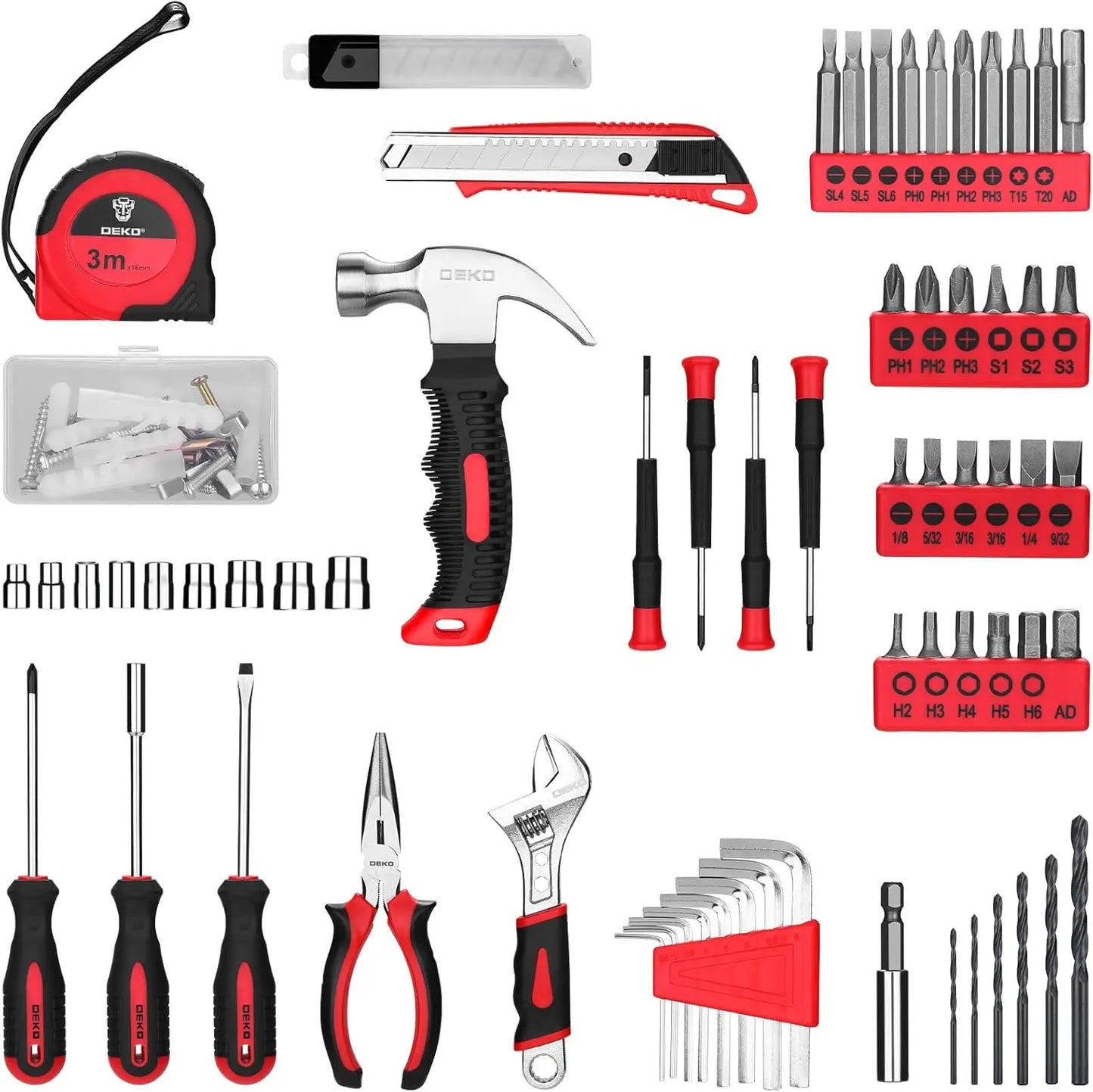 Drill Set Tool Set with Cordless Drill