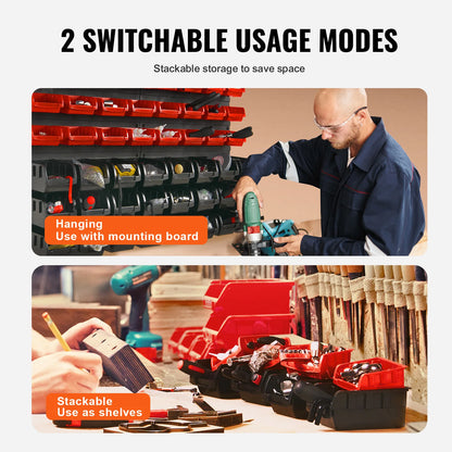 Wall Mounted Parts Storage Bins