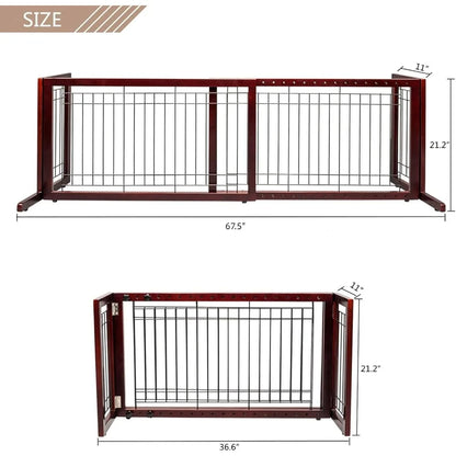 Bonnlo Free Standing Gate 37"-68" Wide