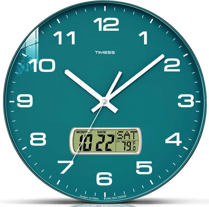 Calendar And Temperature Wall Clock
