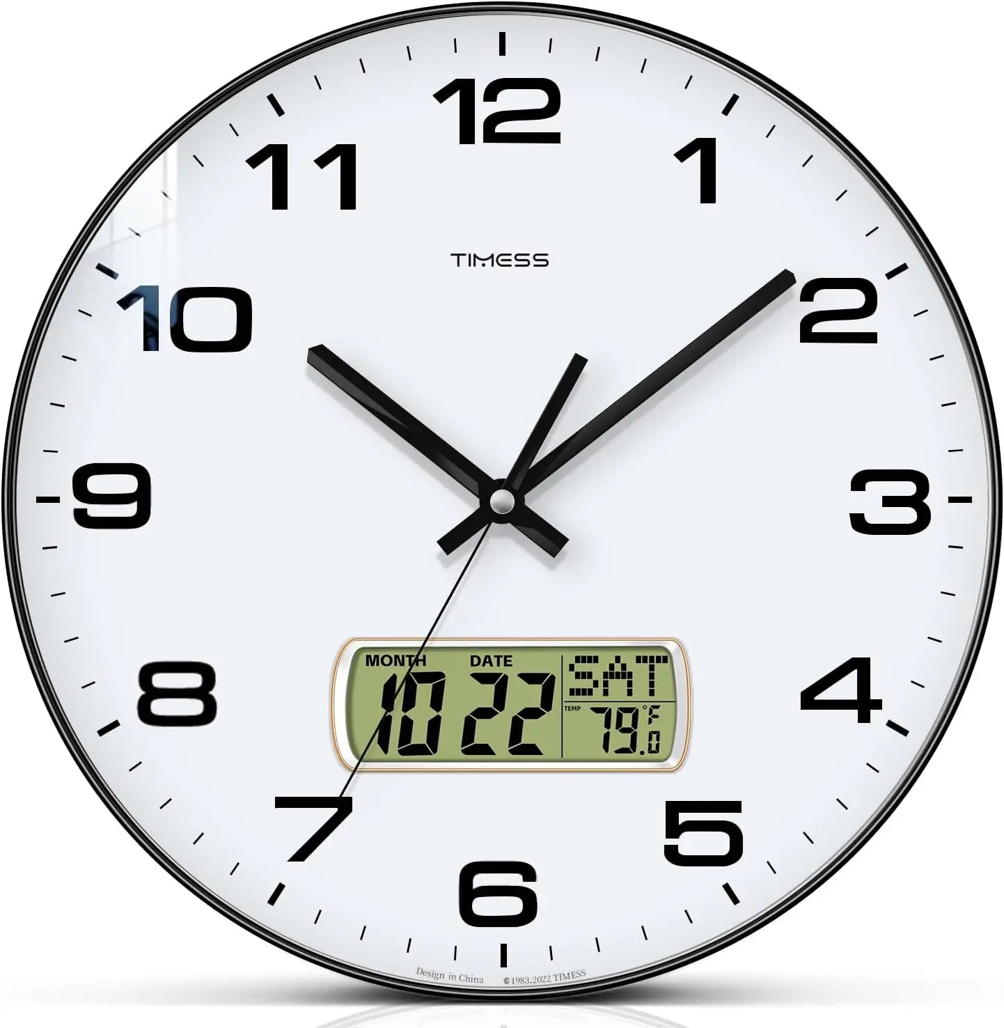 Calendar And Temperature Wall Clock